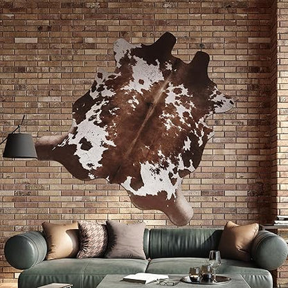 Cow Hide Faux Cowhide Rug 4.6X5.2 Feet