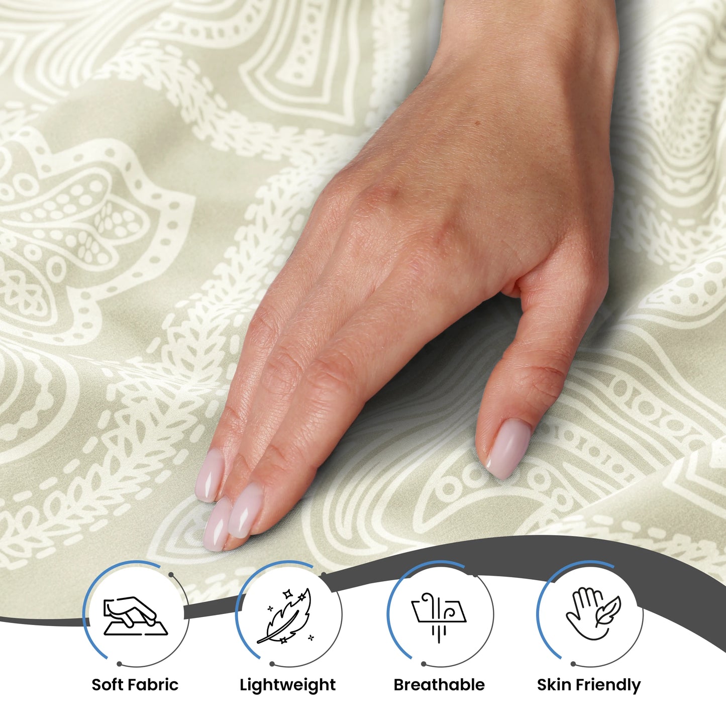 Soft Microfiber, Wrinkle-Free, Luxurious 6Pc Paisley Sheet Set
