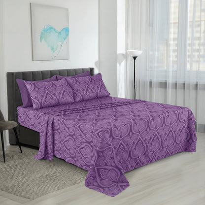 Soft Microfiber, Wrinkle-Free, Luxurious 6Pc Paisley Sheet Set