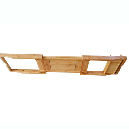 Bamboo Bath Tray Table Bathtub Caddy