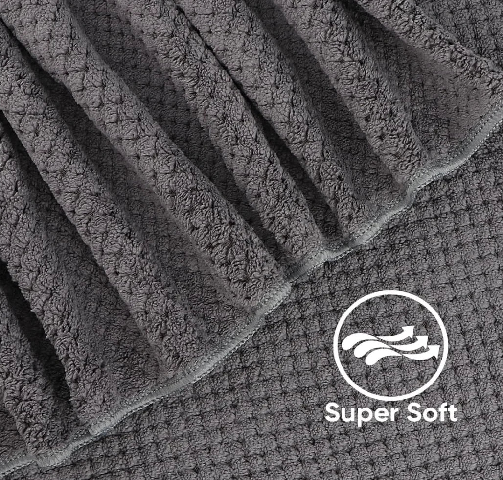 Bath Towel Microfiber Ultra Soft Highly Absorbent  Set of 2