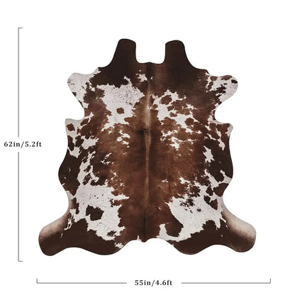 Cow Hide Faux Cowhide Rug 4.6X5.2 Feet