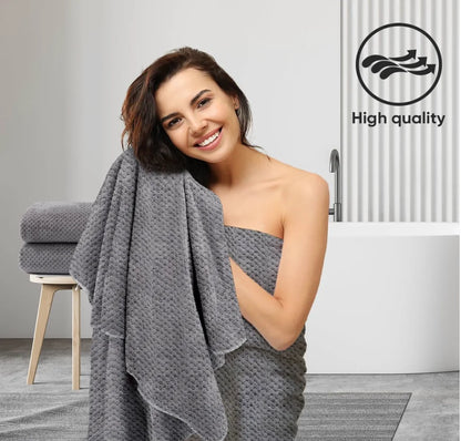 Bath Towel Microfiber Ultra Soft Highly Absorbent  Set of 2