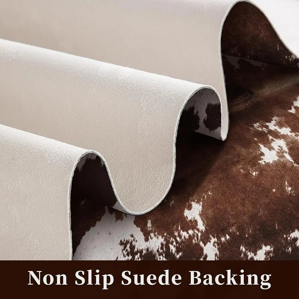 Cow Hide Faux Cowhide Rug 4.6X5.2 Feet