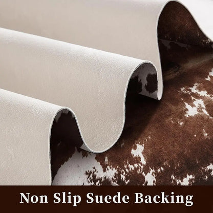 Cow Hide Faux Cowhide Rug 4.6X5.2 Feet
