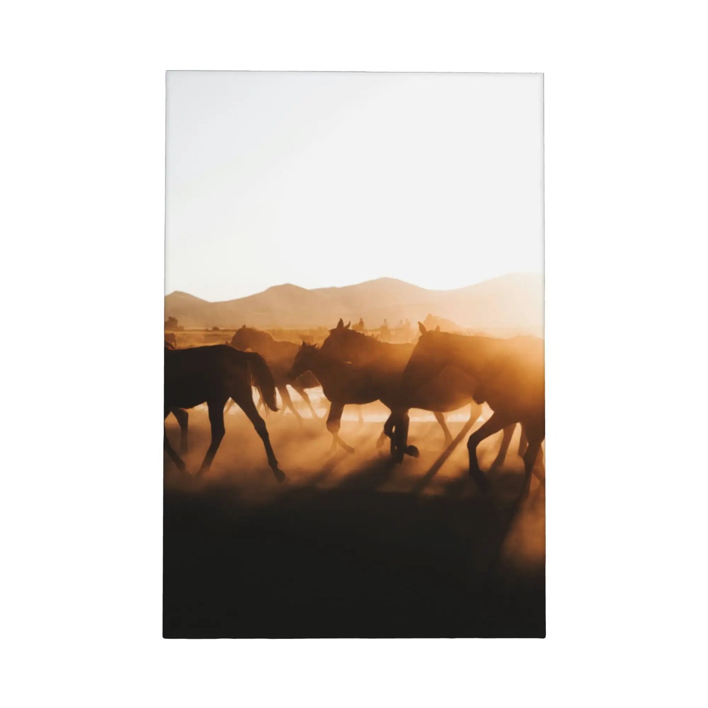 Cowboy Horse Canvas Framed Wall Art Western Rustic Country