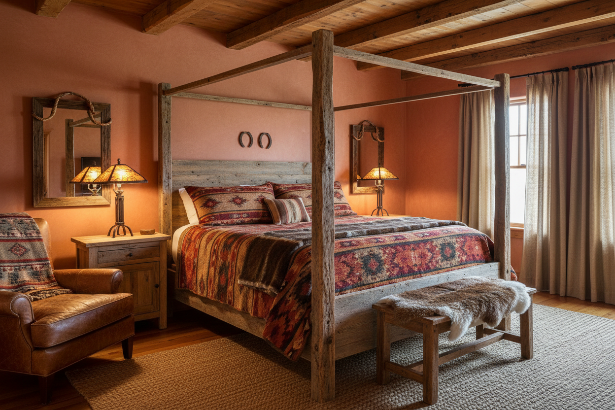 western style bedroom